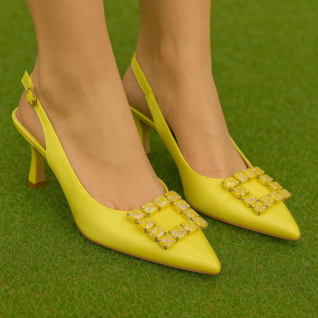 Sorento yellow  slingback