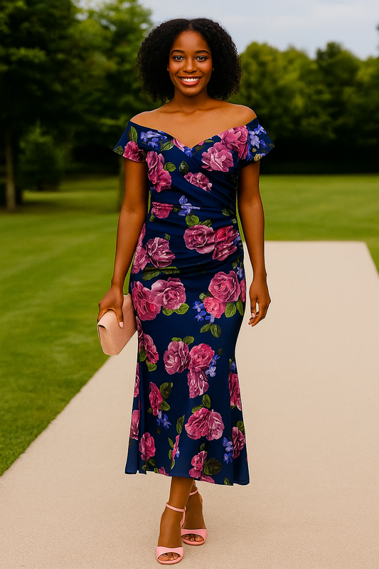 Poppy navy pink dress