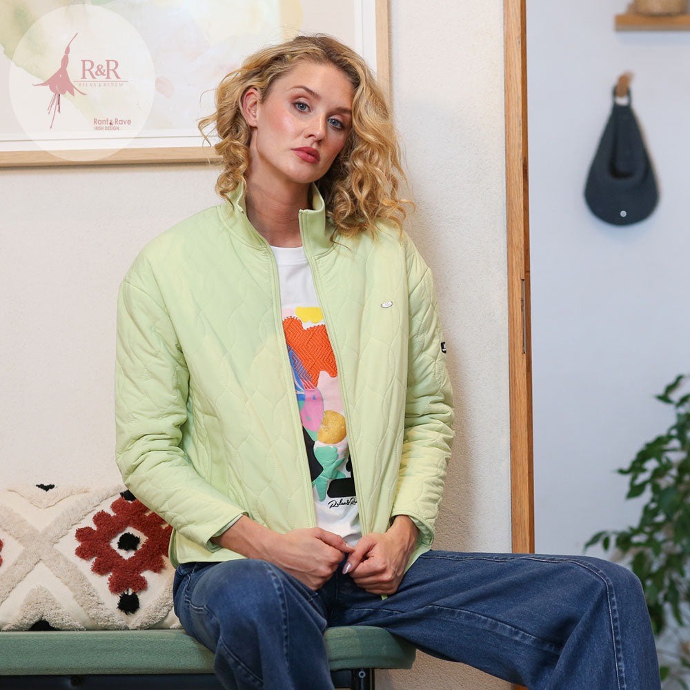 Aine pale green jacket