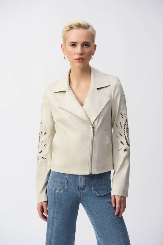Foiled Faux-Suede Moto Jacket
251936