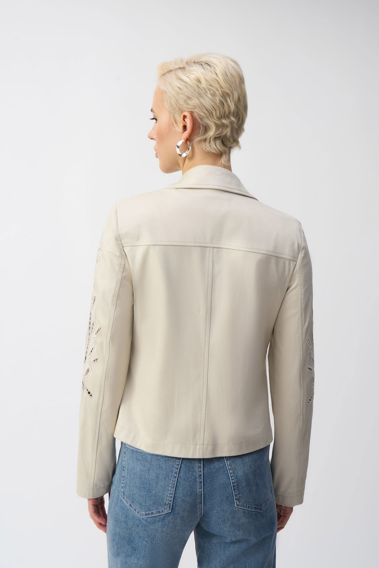 Foiled Faux-Suede Moto Jacket
251936