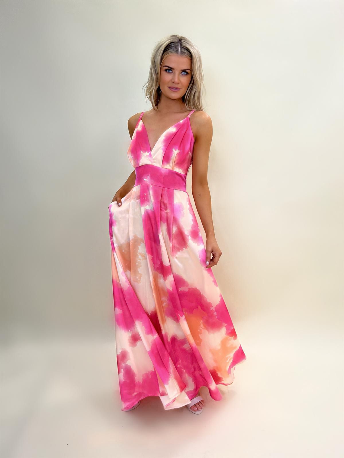 Lola pink maxi dress