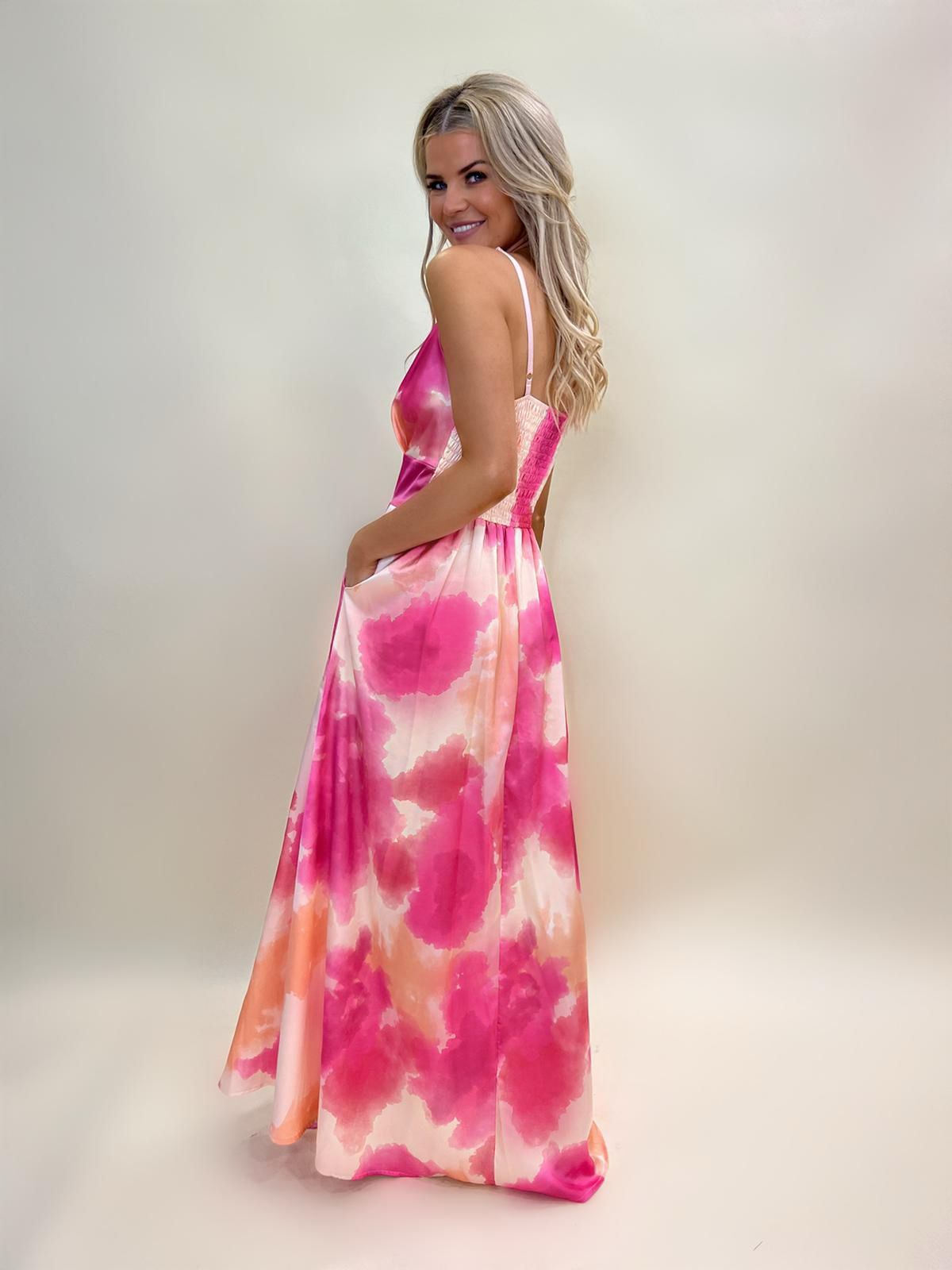 Lola pink maxi dress
