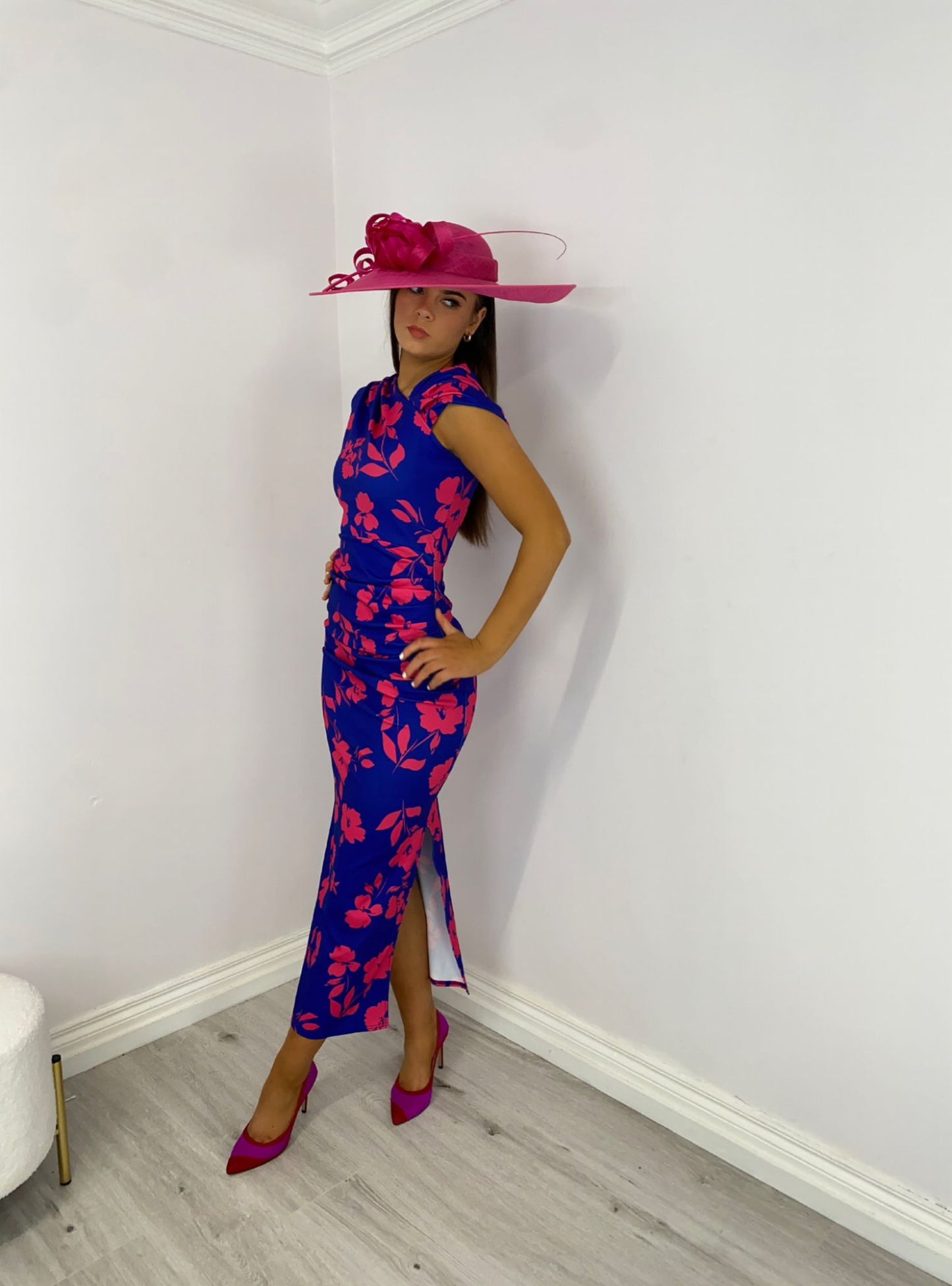 Mia royal and pink dress