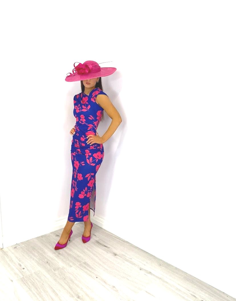 Mia royal and pink dress