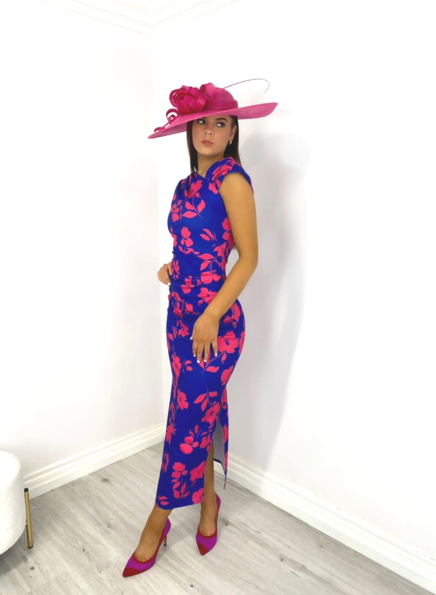 Mia royal and pink dress