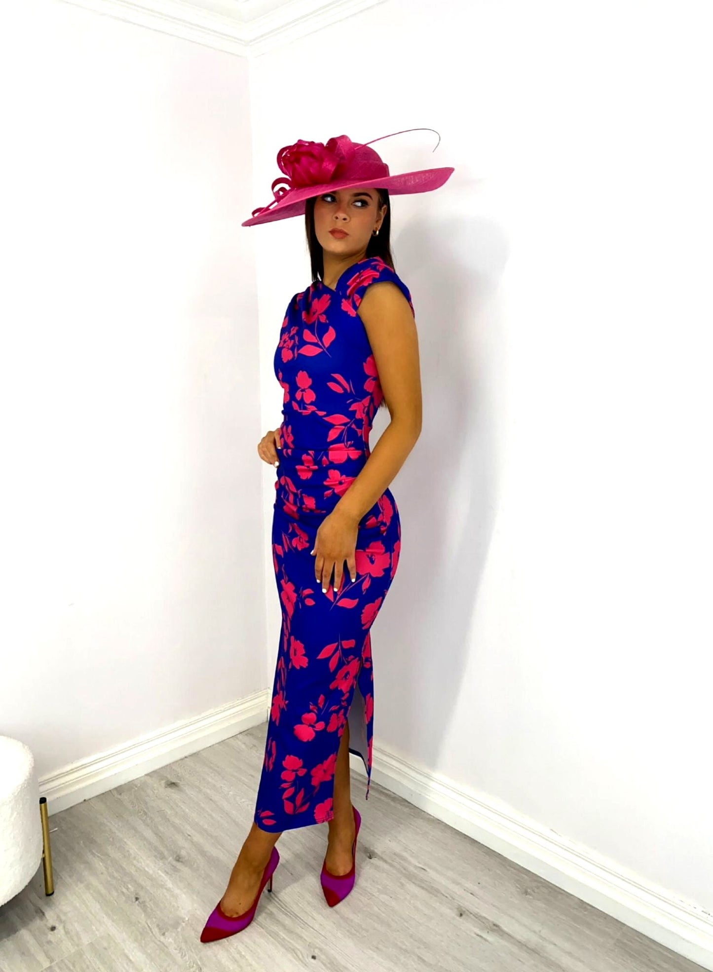 Mia royal and pink dress