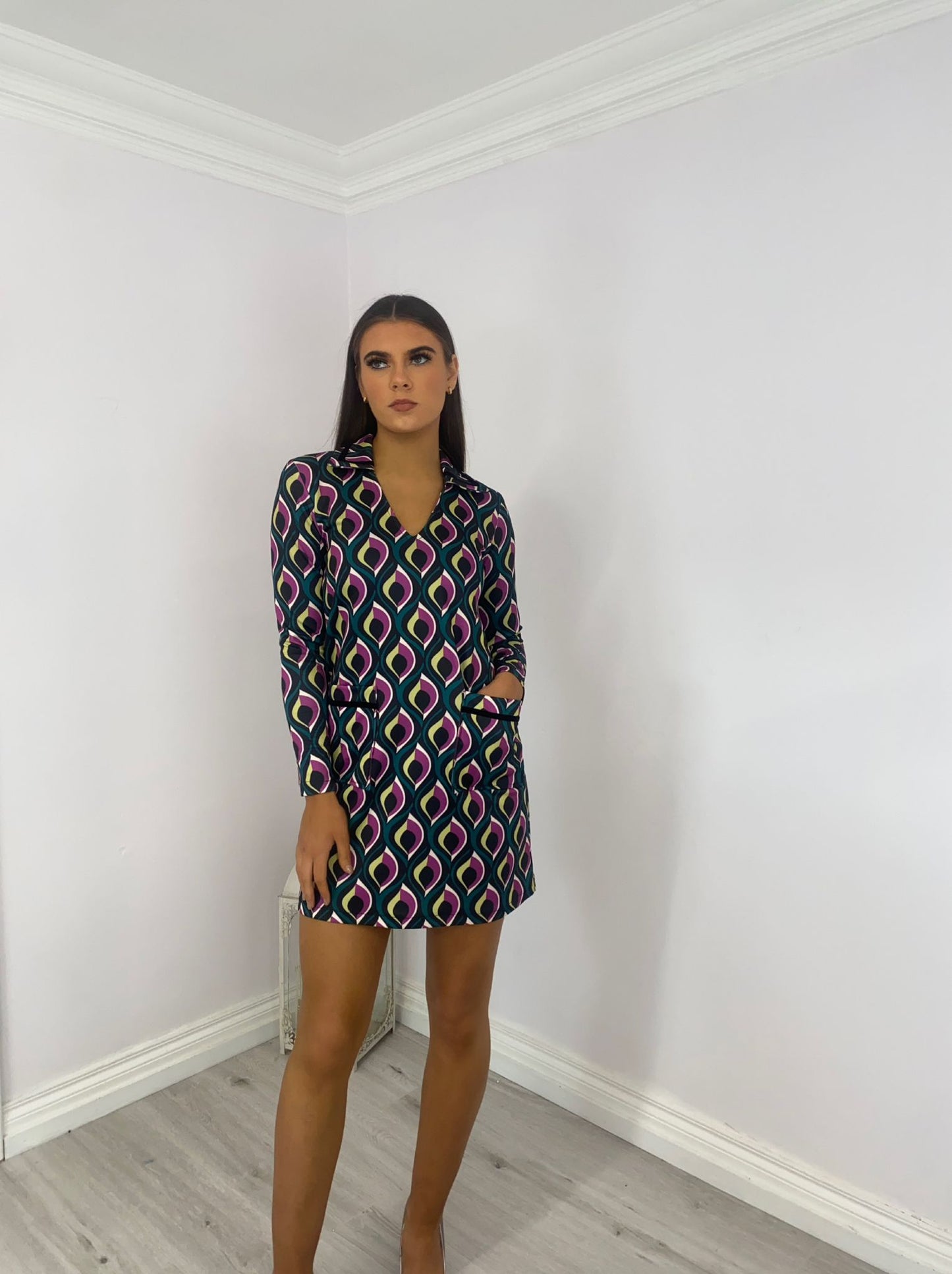 Lottie lime/purple dress