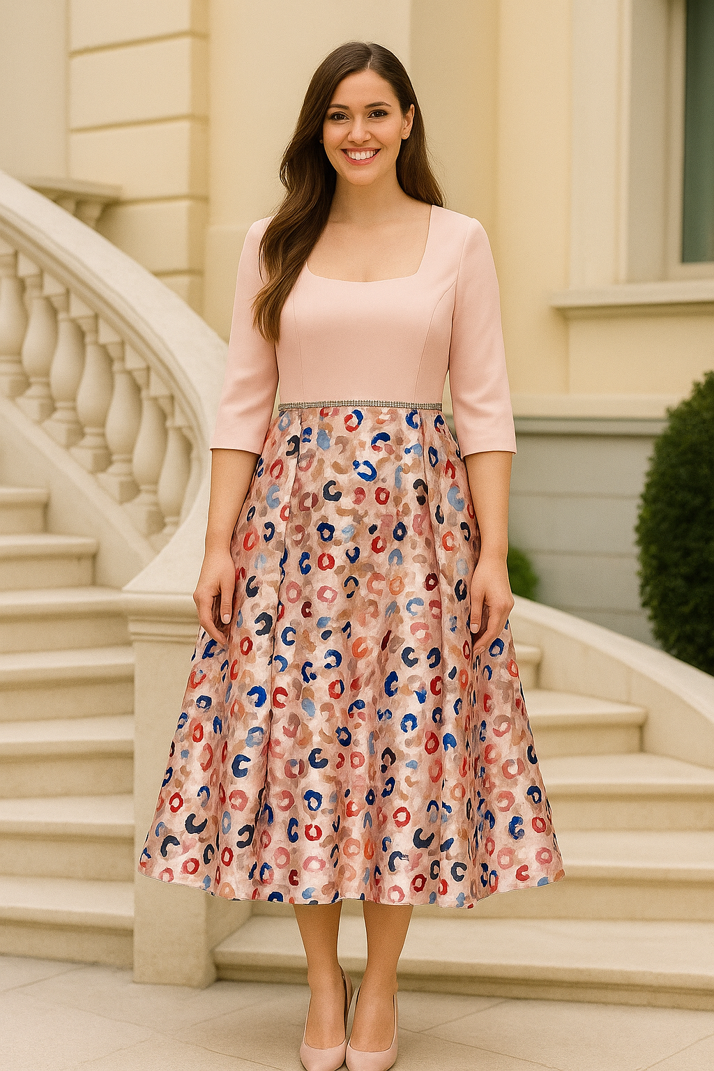 Veromia soft pink dress