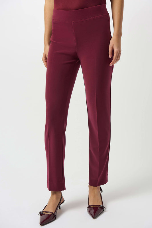 Classic Straight Pant - Merlot 143105f25