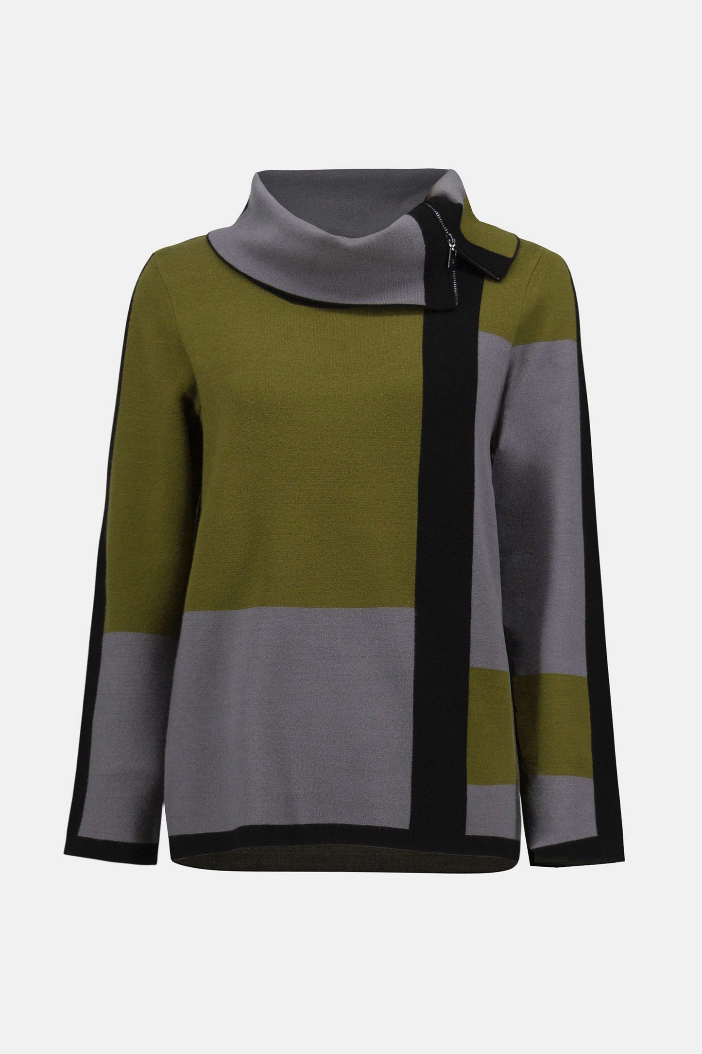 Jacquard Sweater Colour Block Pullover
253911