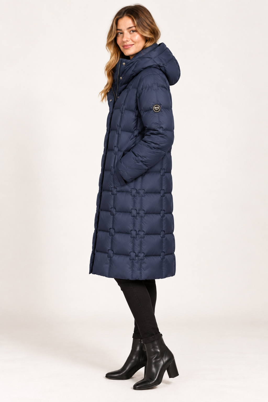 Frandsen Sea Long Real Down Coat – Navy