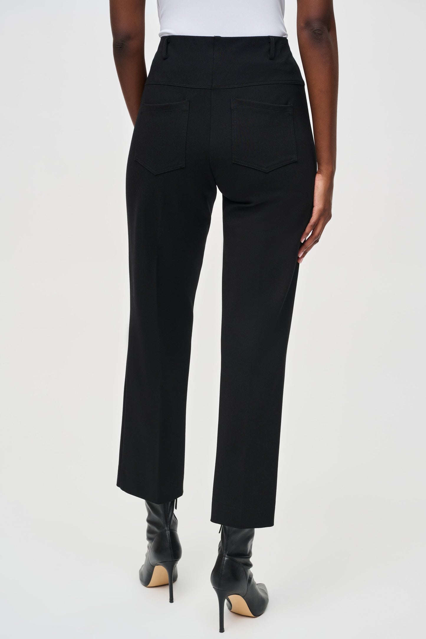 Heavy Knit Straight Pull-On Pants
243049F25