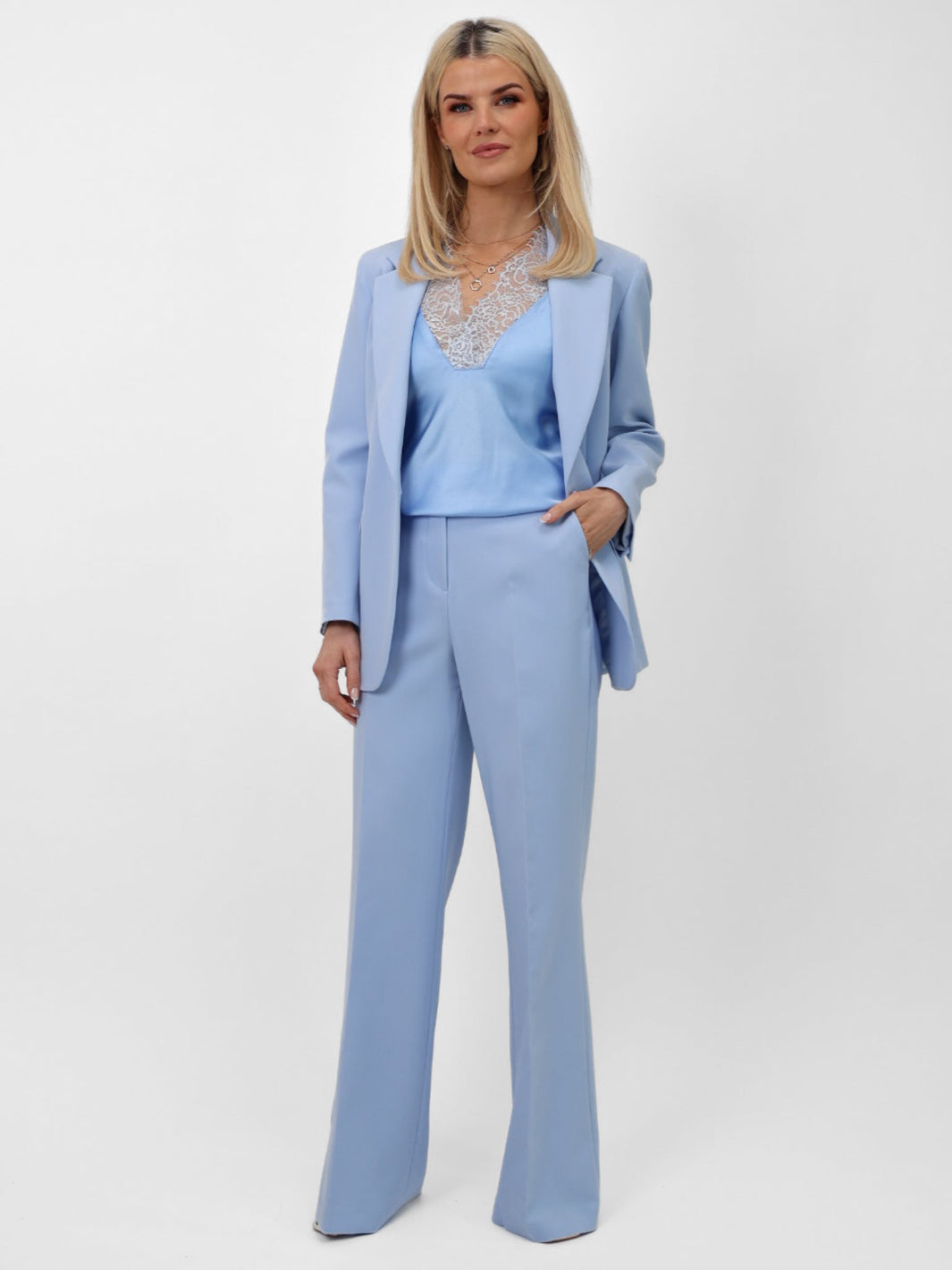 Kate and Pippa sky blue Palermo trousers