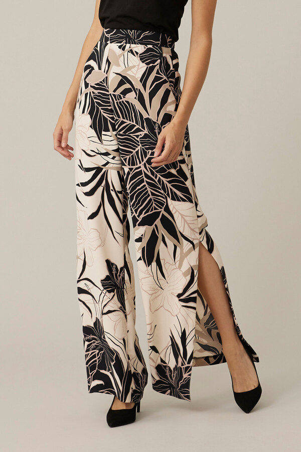 Joseph Ribkoff Tropical Wide Leg Pants Style 221217