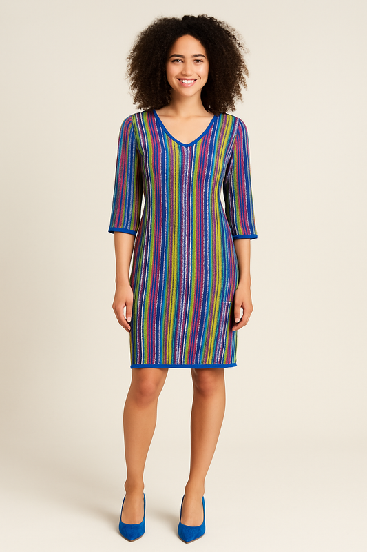 K-Design blue stripe dress