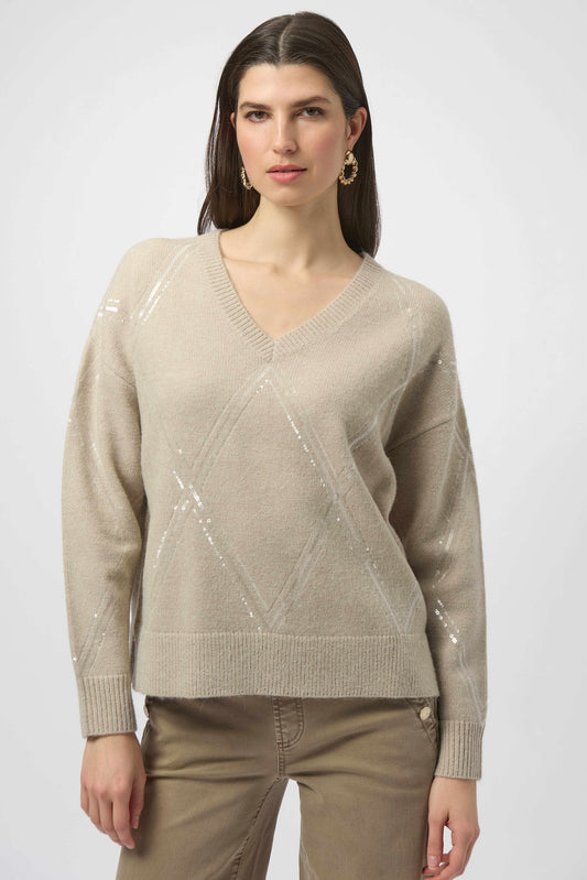 Sweater Knit Pullover with Sequins
254949