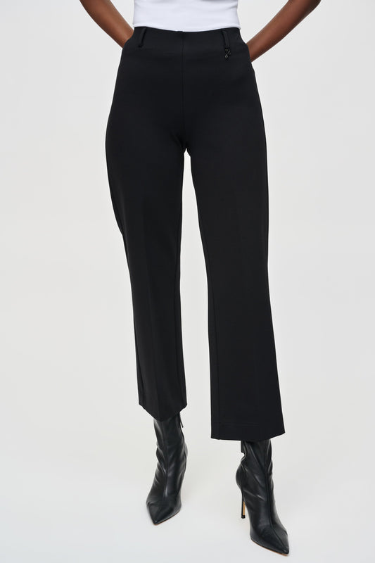 Heavy Knit Straight Pull-On Pants
243049F25