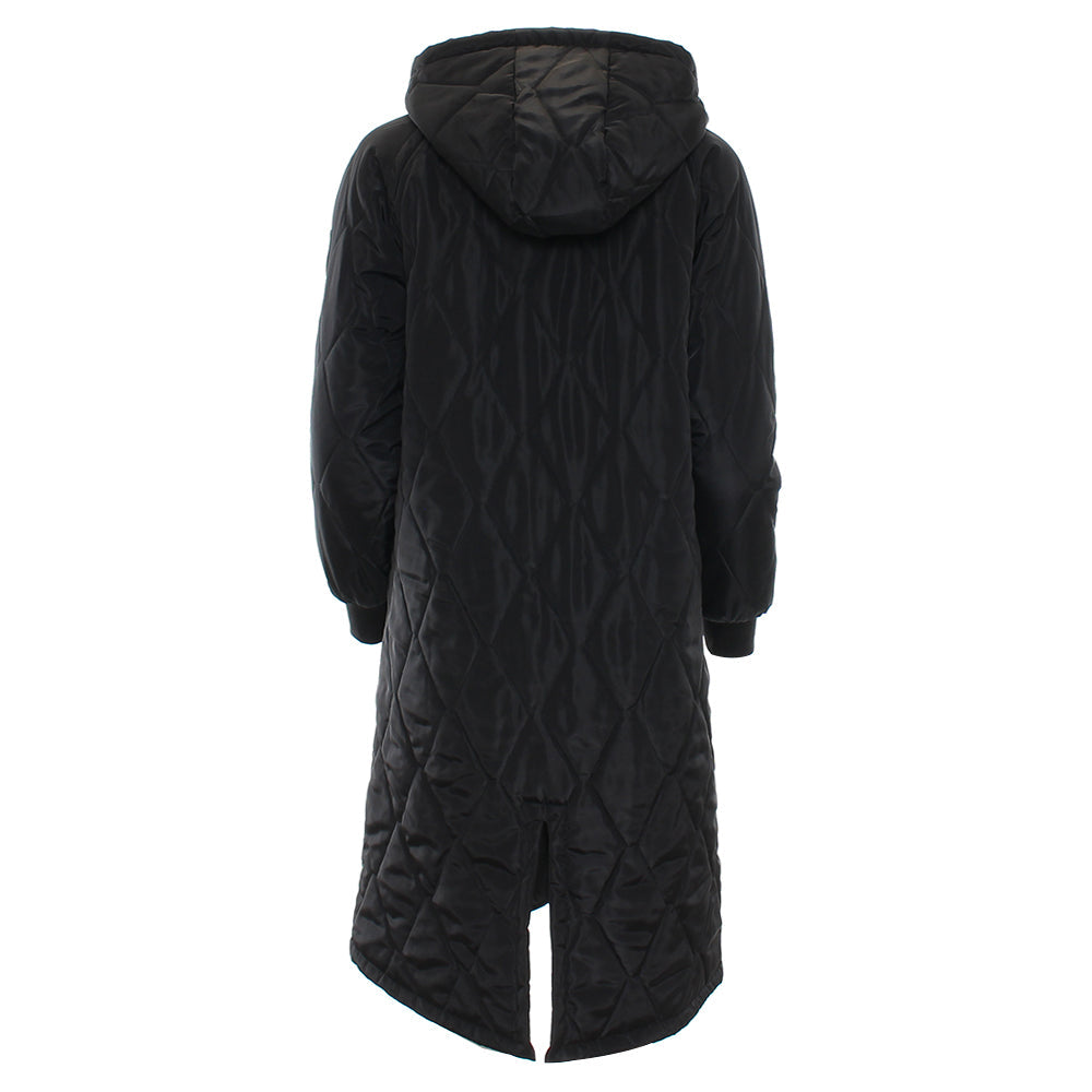 Relax & Renew Casey Lo ngline Coat Black
