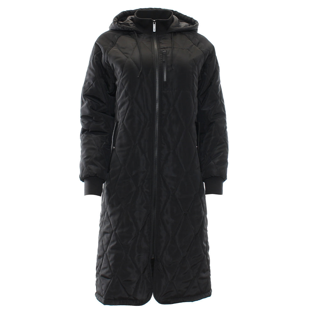 Relax & Renew Casey Lo ngline Coat Black