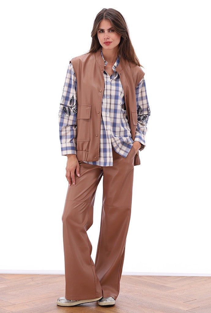 K Design Check Blouse.