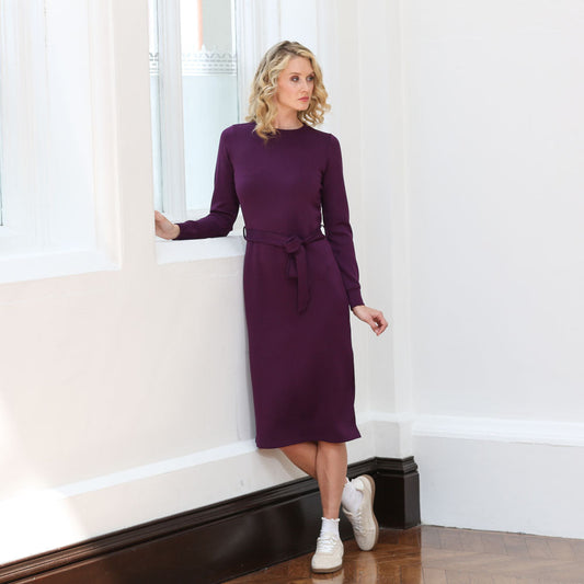 Relax & Renew Lynette Dress Plum