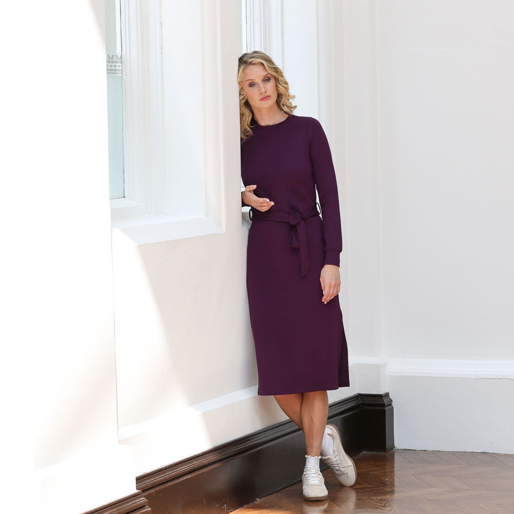 Relax & Renew Lynette Dress Plum