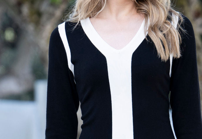 Marble dress 8019-colour 101 monochrome