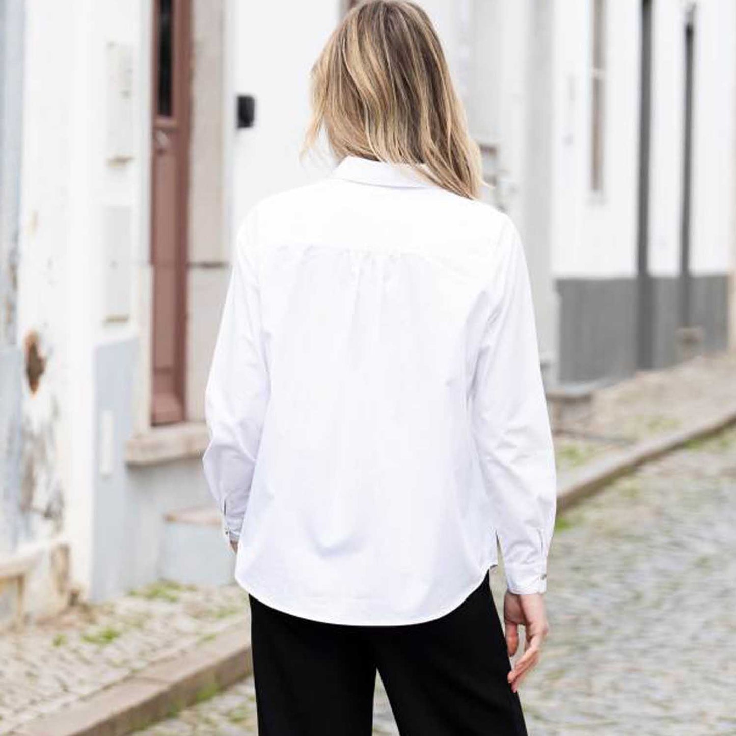 Marble white shirt 8146