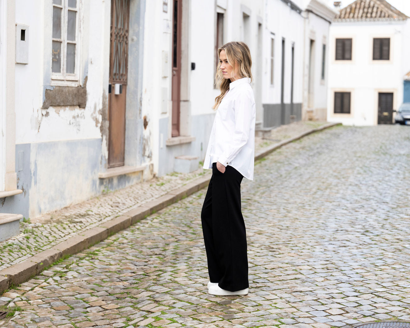 Marble white shirt 8146