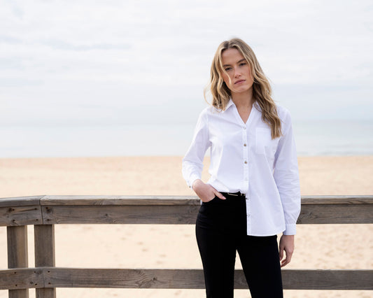 Marble white shirt 8146