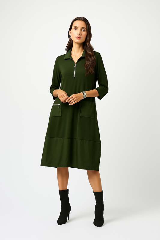 Silky Knit & Memory Cocoon Dress
253066 avocado