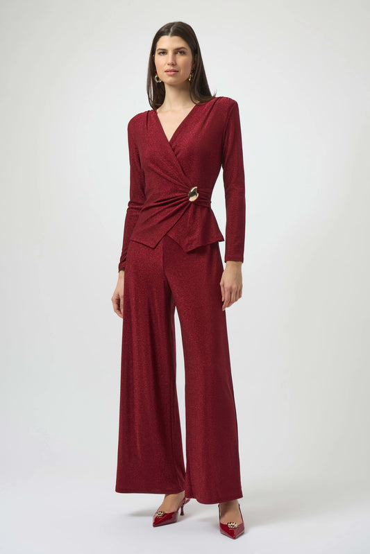 Lurex Knit Wide-Leg Jumpsuit
254123