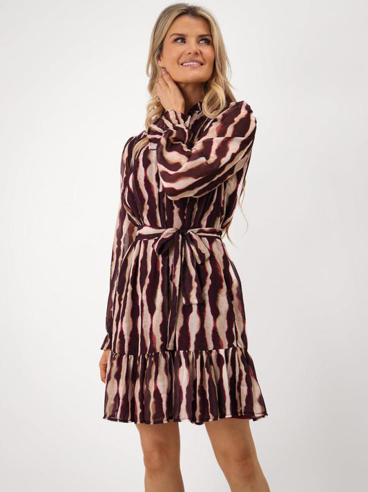 VENUS MINI DRESS IN PURPLE PRINT