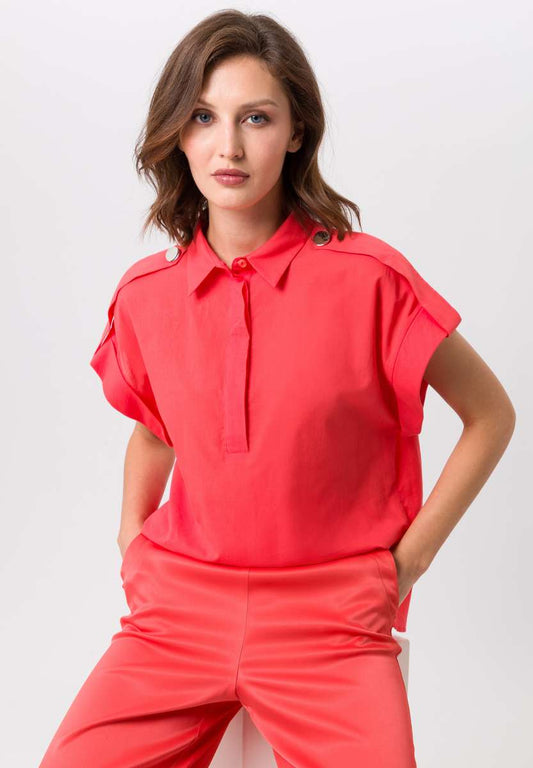 Tuzzi blouse with shoulder details