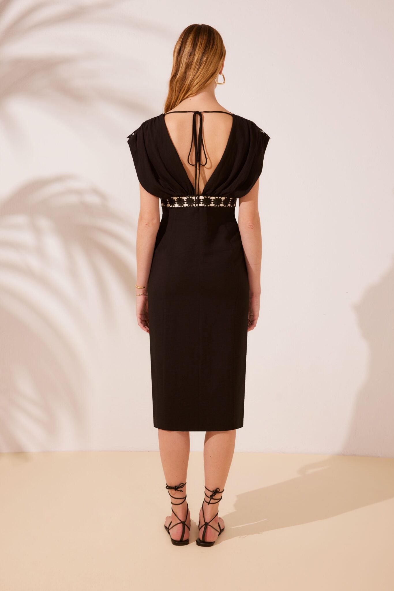 Argiddo black contrast dress