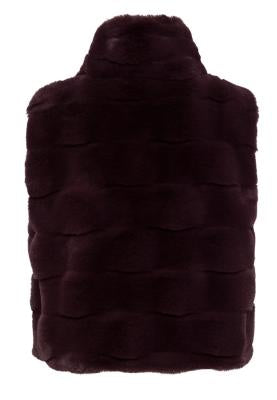 Tuzzi blackberry faux fur gilet