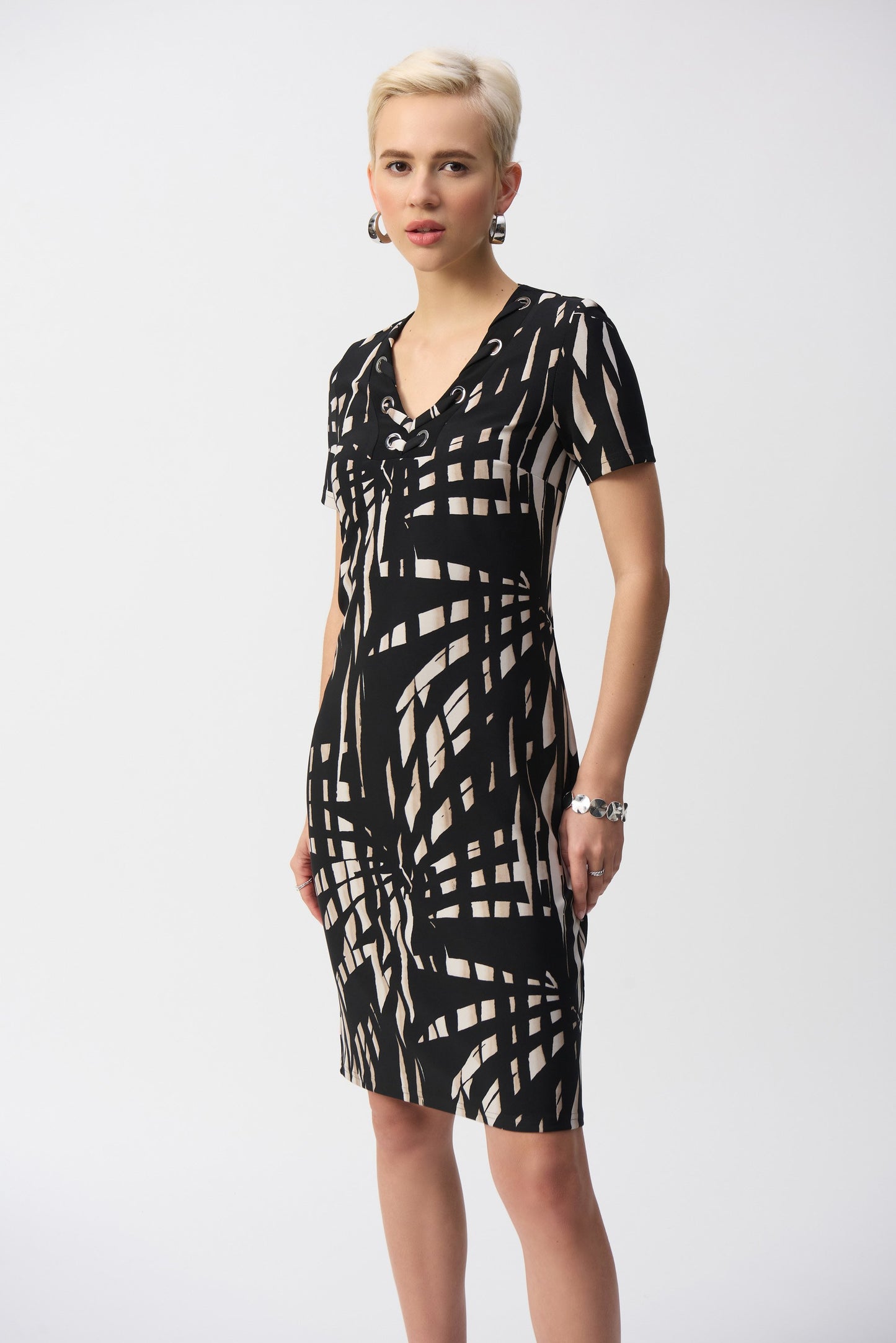 Joseph Ribkoff 251266 tropical print dress