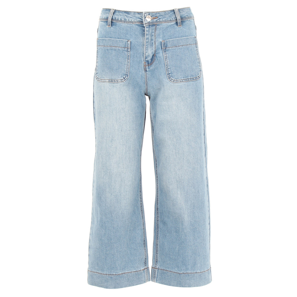 Teddy cropped jean