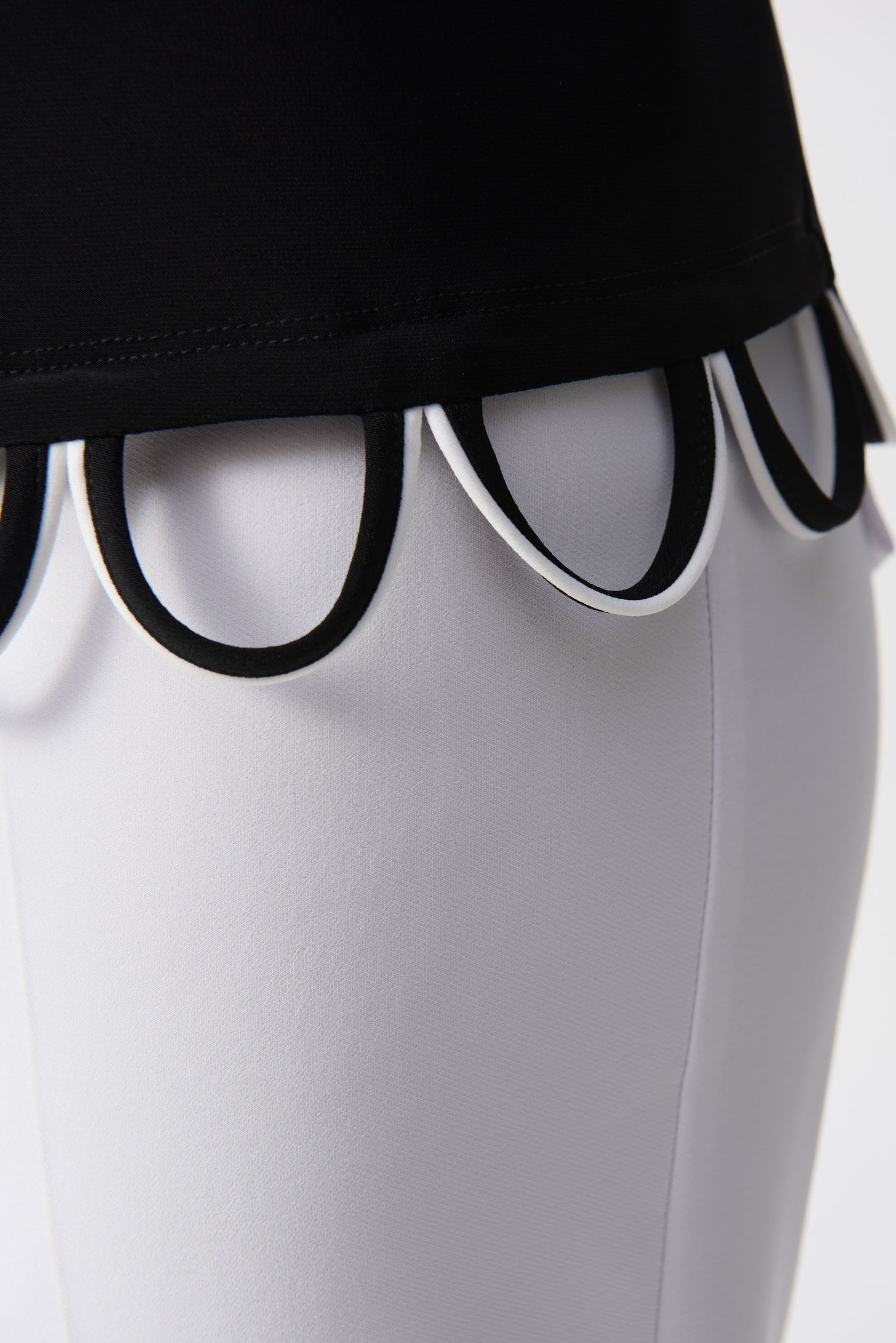 Joseph Ribkoff Silky Knit Loop Detail Fitted Top 251133