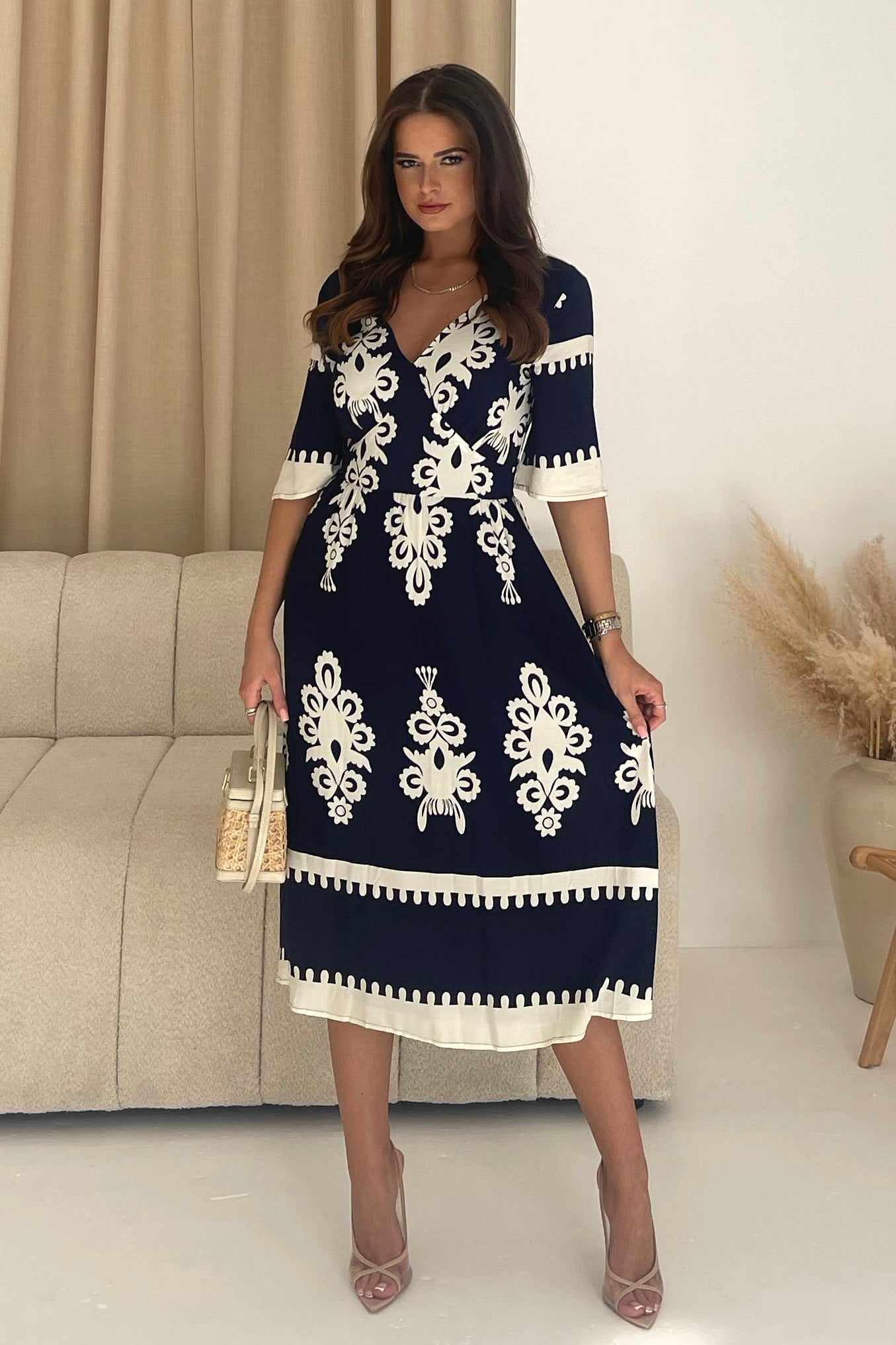 Sahara navy /white dress
