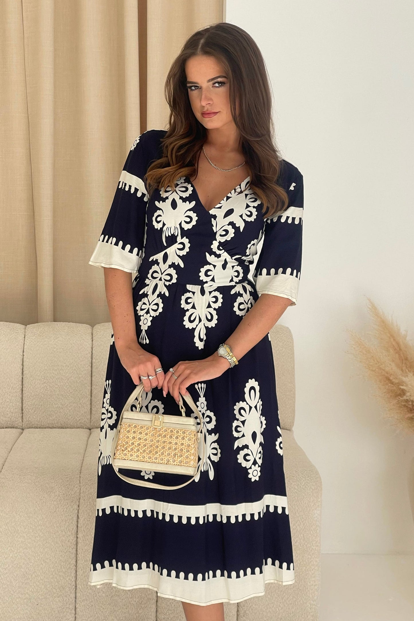 Sahara navy /white dress