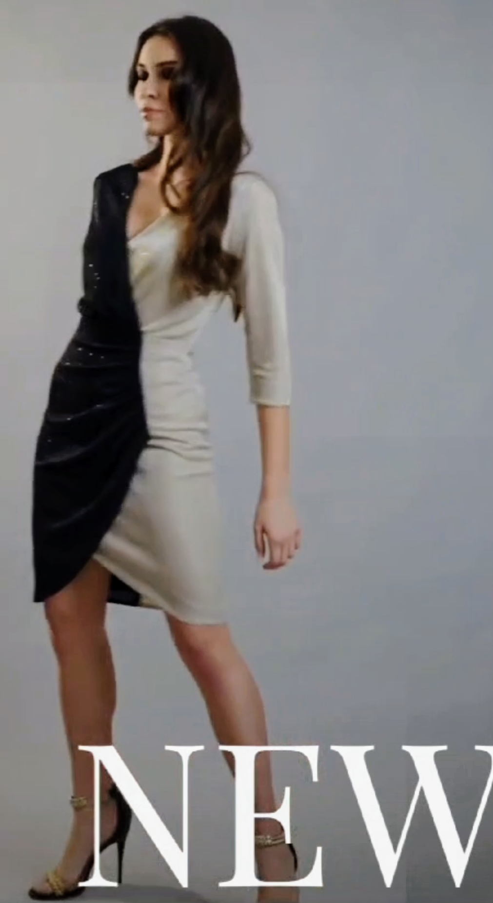 Olivia black/gold dress