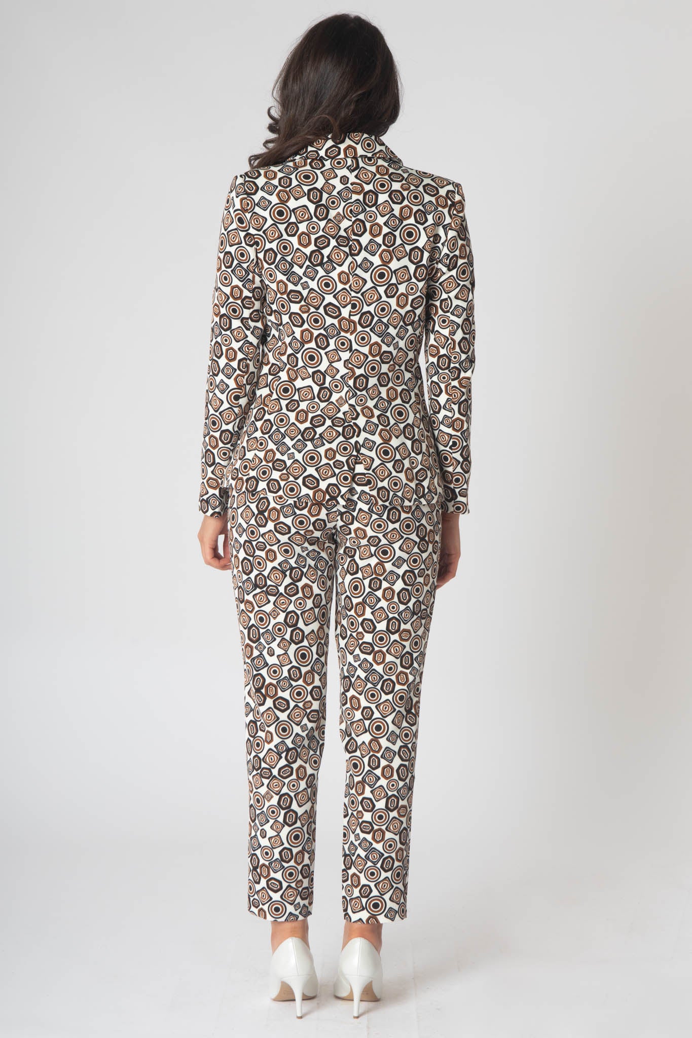 Monroe printed trouser suit