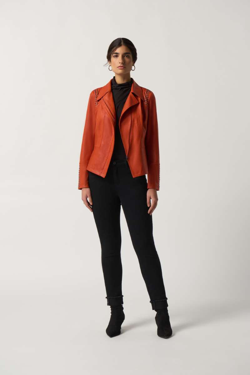 Joseph ribkoff burnt orange jacket 233926.