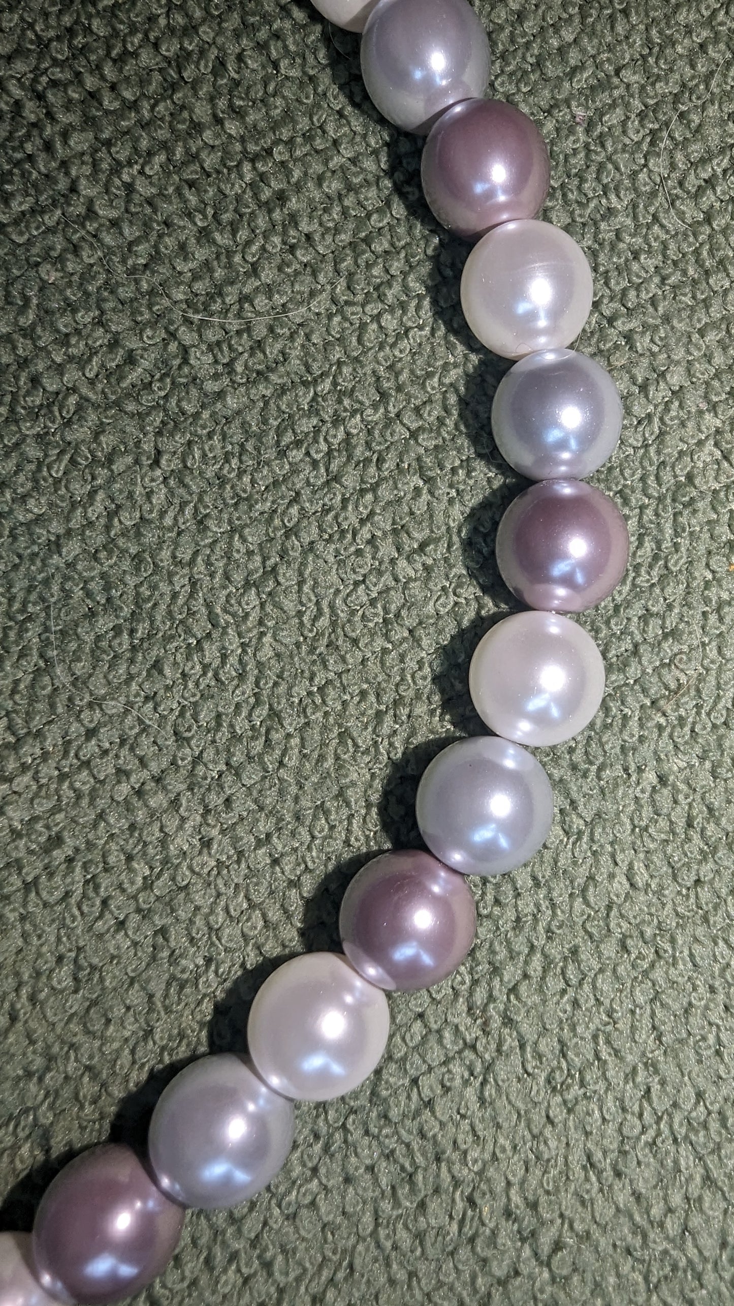 Grey mixed pearl necklace
