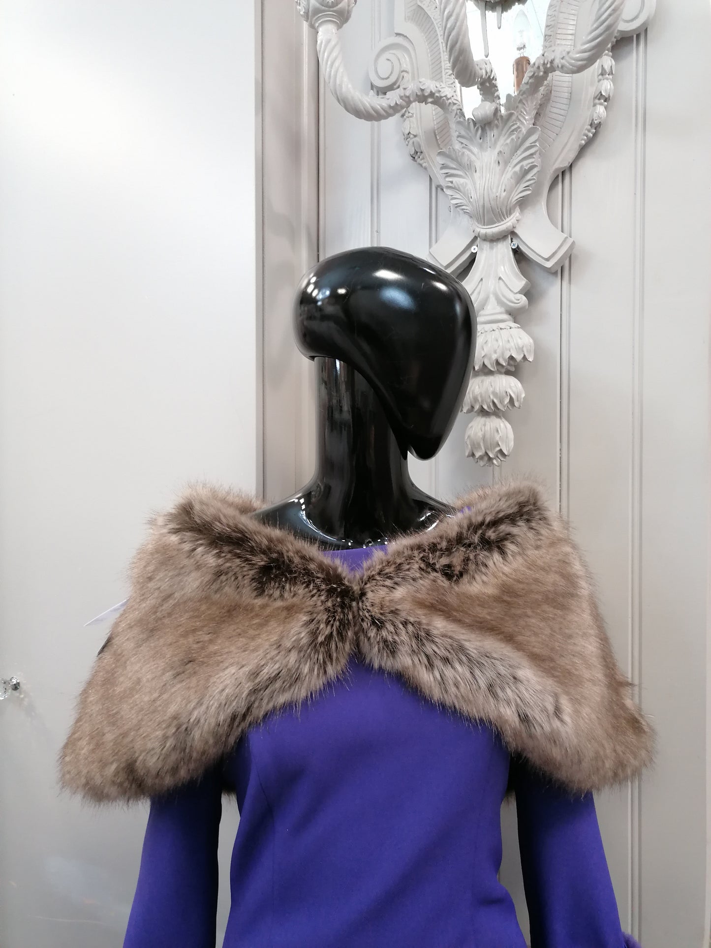 Truffle bridal shoulder wrap