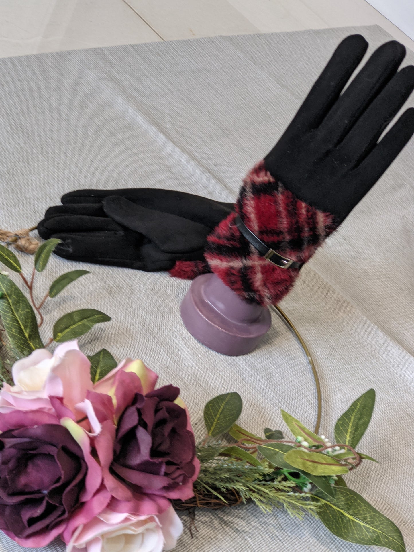 Pia rossini red/blk glove