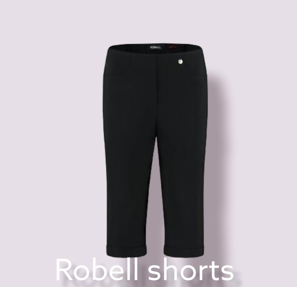 SALE- Robell bella 04 black shorts 52665