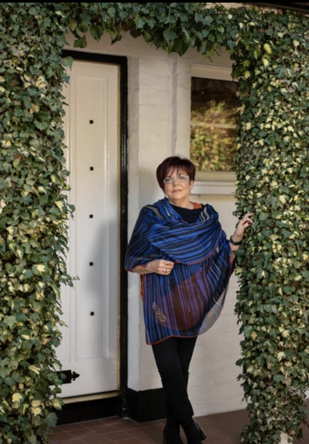 Susan mc cann 100% silk scarf